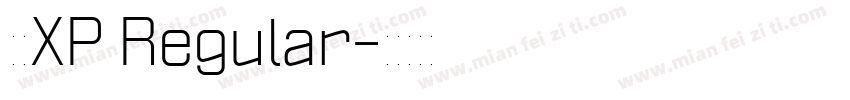 黑体XP Regular字体转换